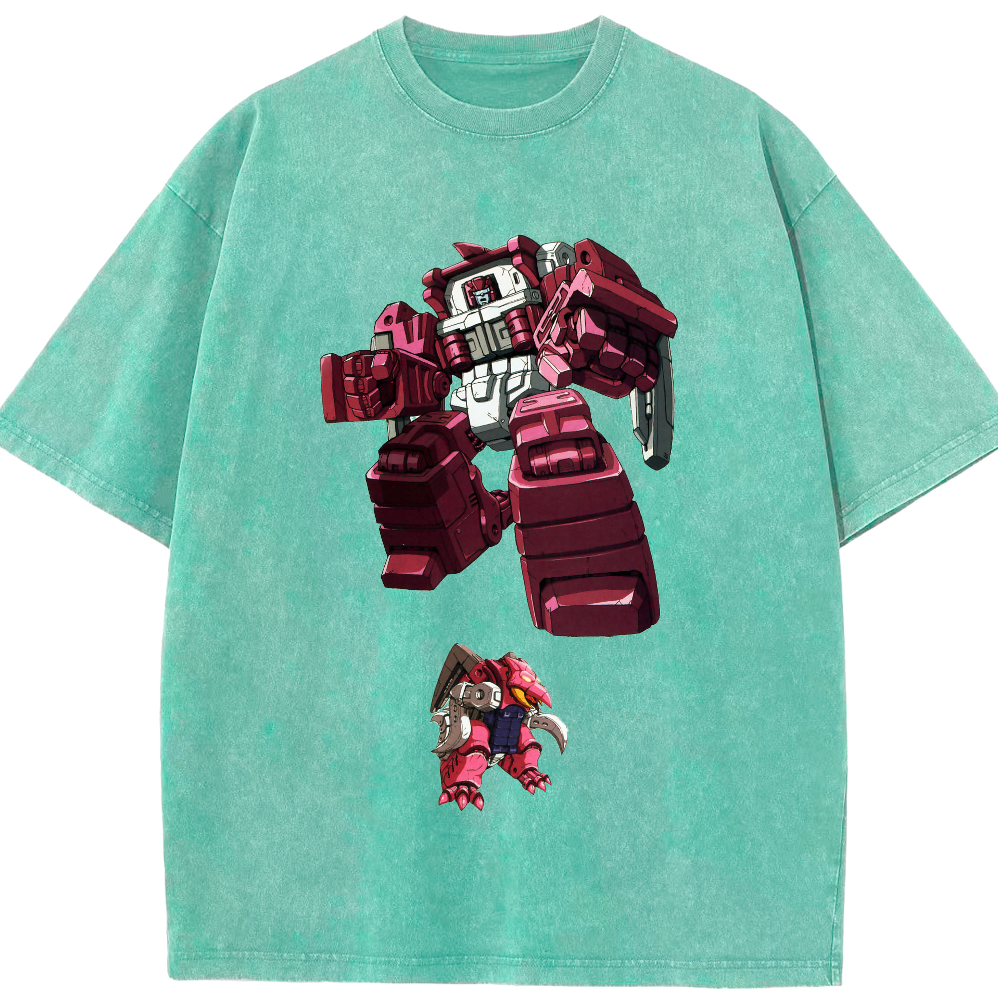 （画像用）  綿100% ヴィンテージ風 半袖Tシャツ（フロントプリント）